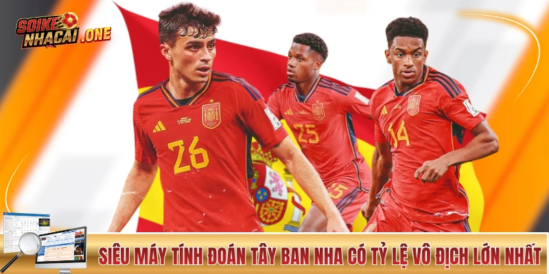 Siêu máy tính dự đoán Tây Ban Nha có tỷ lệ vô địch lớn nhất